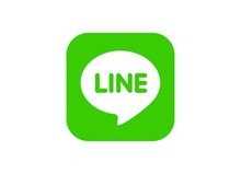 即时通讯软件LINE标志图矢量图