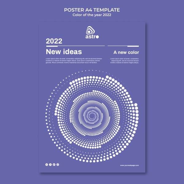  2022新年海报模板设计 