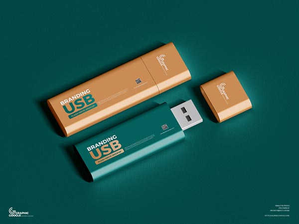 免费USB闪存驱动器样机模型