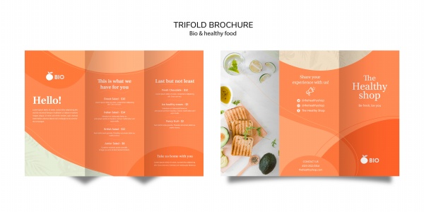 健康食物折页宣传册