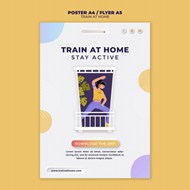 健身训练APP宣传海报设计