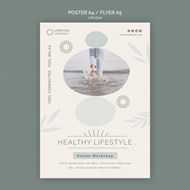 健康生活宣传广告海报设计