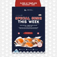 日式寿司广告海报设计
