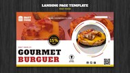 美味汉堡横幅设计模板