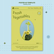 绿色蔬菜广告海报设计