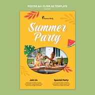 夏日派对广告PSD海报设计
