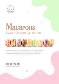 美味马卡龙甜品海报
