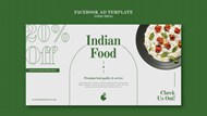 印度美食线上促销横幅模板