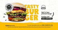 美味汉堡广告宣传横幅