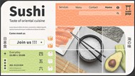 日式寿司网页模板
