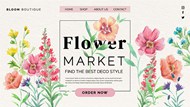 花卉市场网页模板