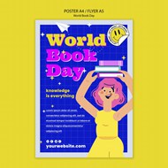 世界图书日插图海报