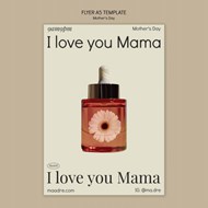母亲节香水广告海报