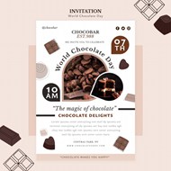 世界巧克力日活动邀请海报