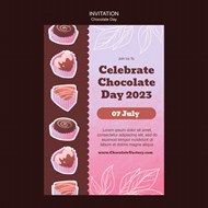 世界巧克力日宣传模板