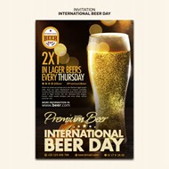 国际啤酒节psd免费海报