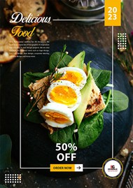 A4健康食品推广海报