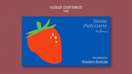 草莓美食facebook封面模板