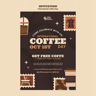 国际咖啡日活动邀请海报