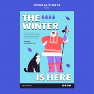 冬季平面设计海报