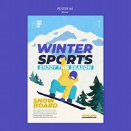冬季运动广告海报