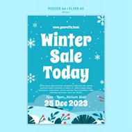 冬季促销广告海报