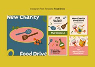 慈善募捐食品INS模板