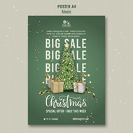 圣诞节销售促销活动海报