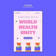 世界健康日A5宣传单设计