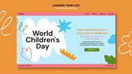 国际儿童节主题网页界面设计