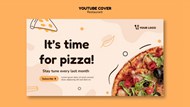 免费美味披萨宣传横幅海报设计