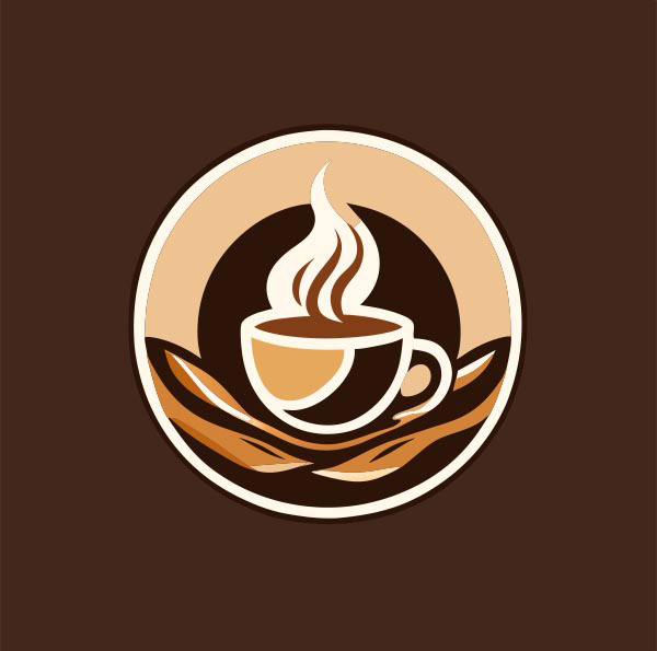  咖啡标签设计矢量图片 