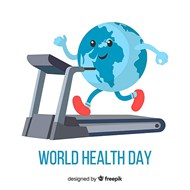 世界健康日矢量图片