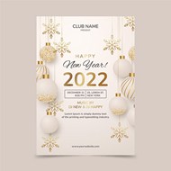 2022圣诞新年海报矢量素材下载