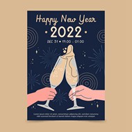 2022新年海报矢量下载