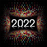 2022炫彩新年海报矢量素材下载