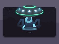UFO404状态页面矢量素材下载