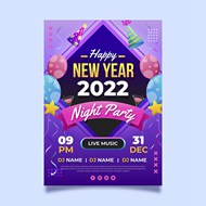 2022新年音乐会海报矢量图下载