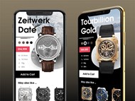 豪华手表App模板矢量素材