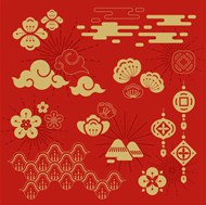 中国古典图案矢量模板