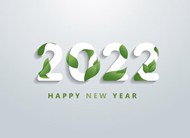 2022新年艺术字海报矢量下载