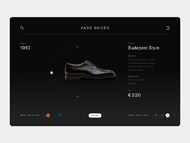 鞋类产品页面设计矢量图片