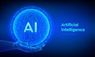AI智能科技背景矢量模板
