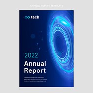 2022年度技术报告海报矢量素材下载