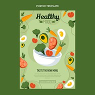 健康食物海报矢量图下载
