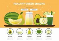 绿色健康水果矢量图下载