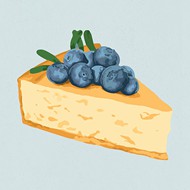蓝莓芝士蛋糕矢量素材下载