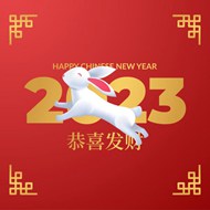 2023兔年传统海报矢量图下载