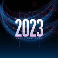 2023新年海报矢量模板