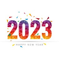2023新年艺术字矢量模板